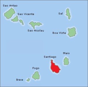 kaart santiago kaapverdie