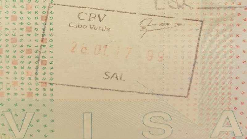 Stempel visum Kaapverdië