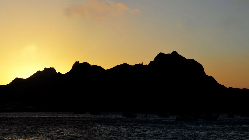 Zonsondergang Monte Cara