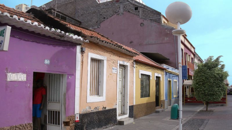 Straat in de hoofdstad Praia