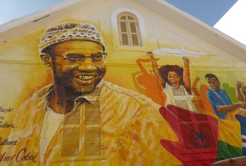 Muurschildering Amílcar Cabral